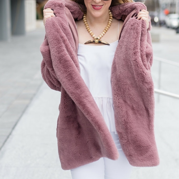 Forever 21 Teddy Coat🛍 - Picture 4 of 8